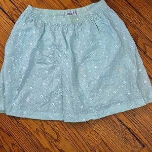 Blast sea foam green medium petite shorts embroidered elastic waistband pockets
